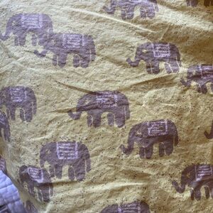 (4) Anthropologie Elephant chevron shams
